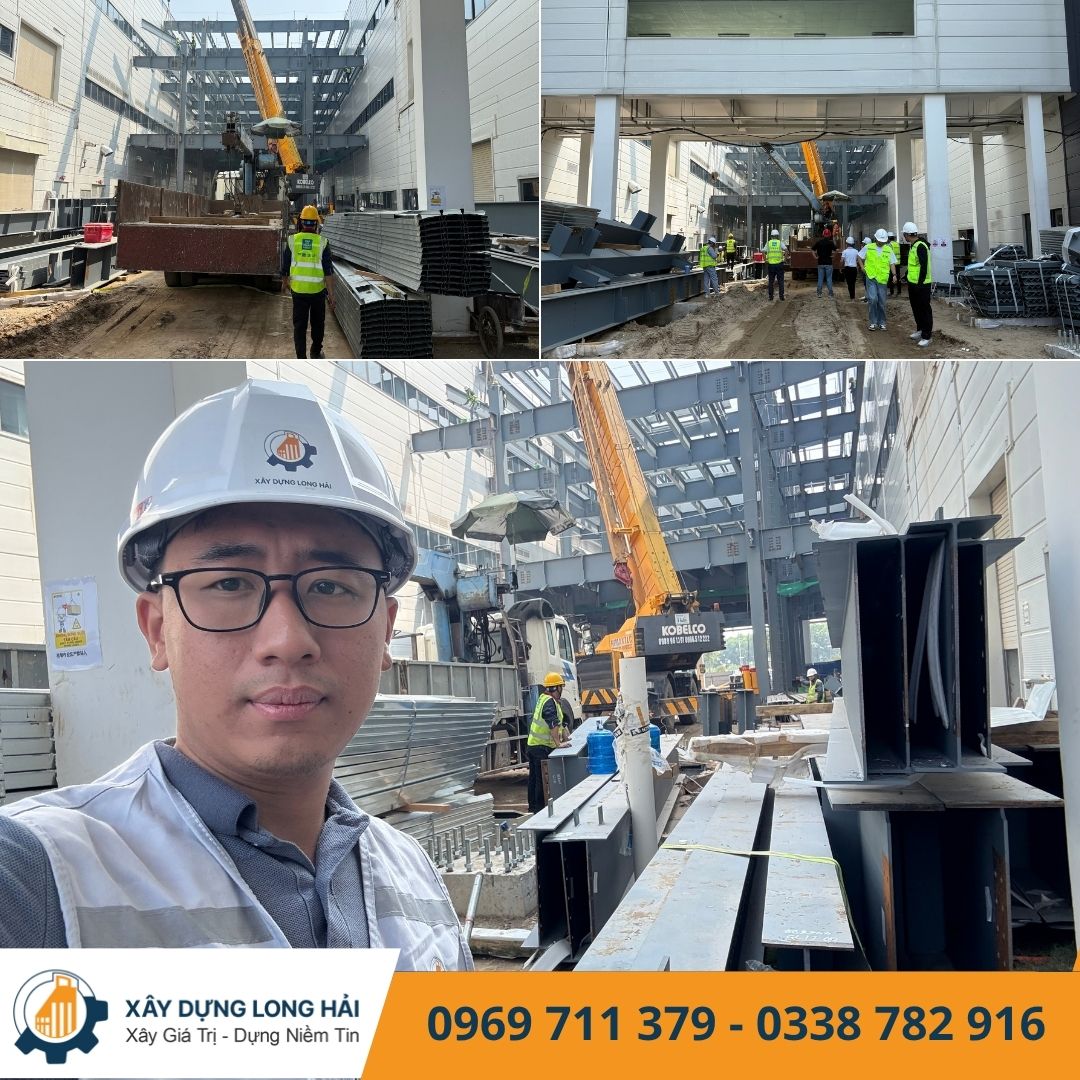 Xây Dựng Long Hải – Đơn vị thi công nhà xưởng kết cấu thép tại KCN VSIP Bắc Ninh