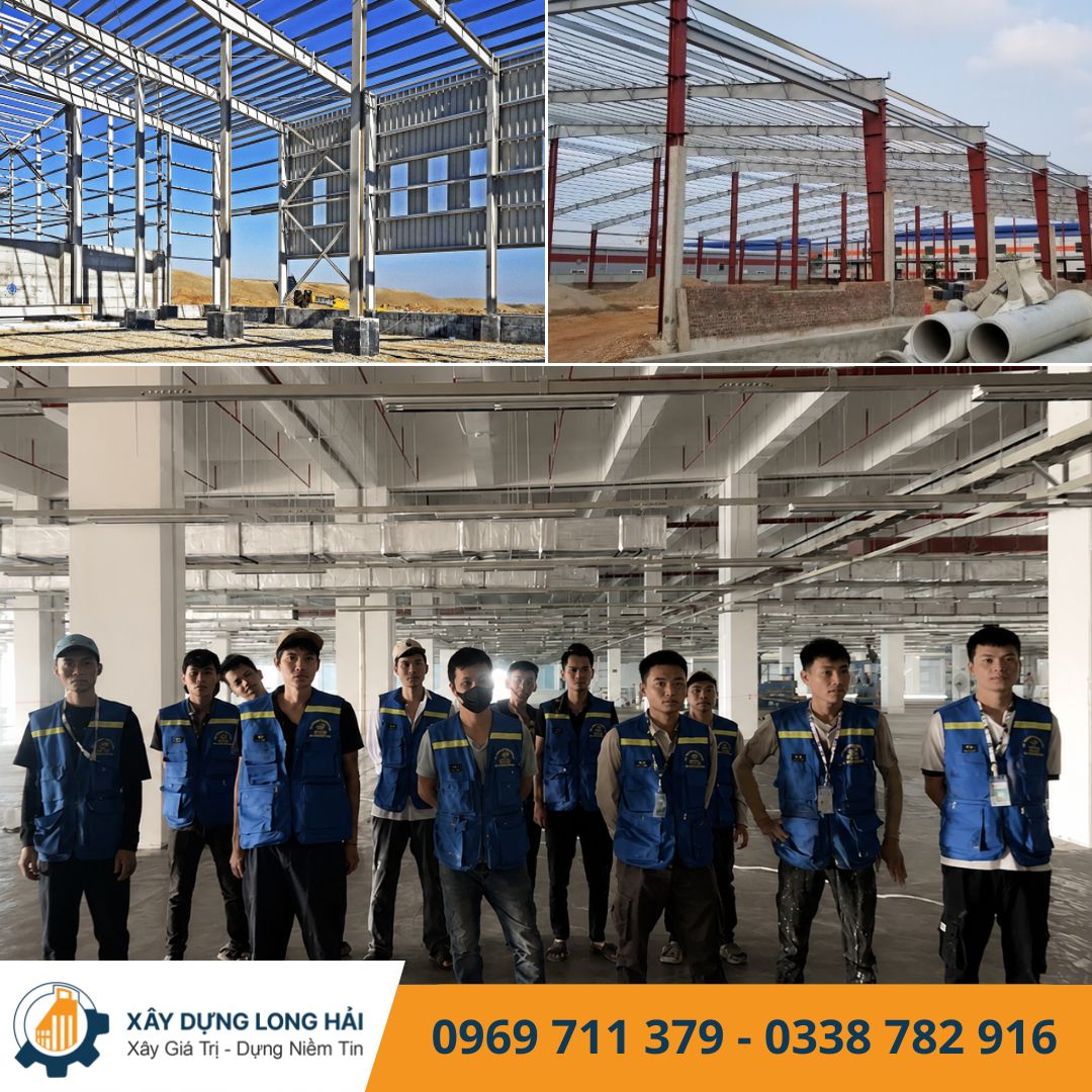 Xây Dựng Long Hải – Đơn Vị Thi Công Nhà Xưởng Kết Cấu Thép Uy Tín Tại Bắc Giang